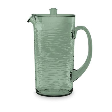 Jarra com Tampa Acrilico Verde Just Home Collection