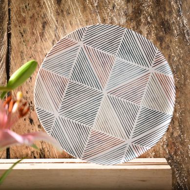 Prato Entrada 21,6cm Graphic Work Just Home Collection