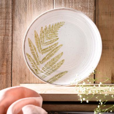 Prato Fundo 26.7cm Folha de Magnlia Just Home Collection