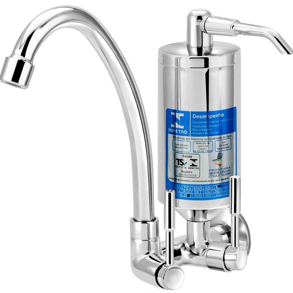 Conjunto Filtro Abs com Torneira Parede com Arejador Articulado C31, marca Sensi Dacqua - Foto Principal