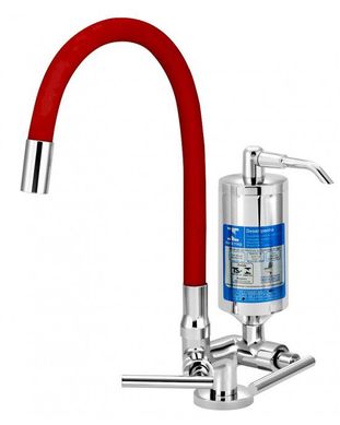 Filtro com Torneira Mesa Flexvel Vermelha 1/4 Volta C61
