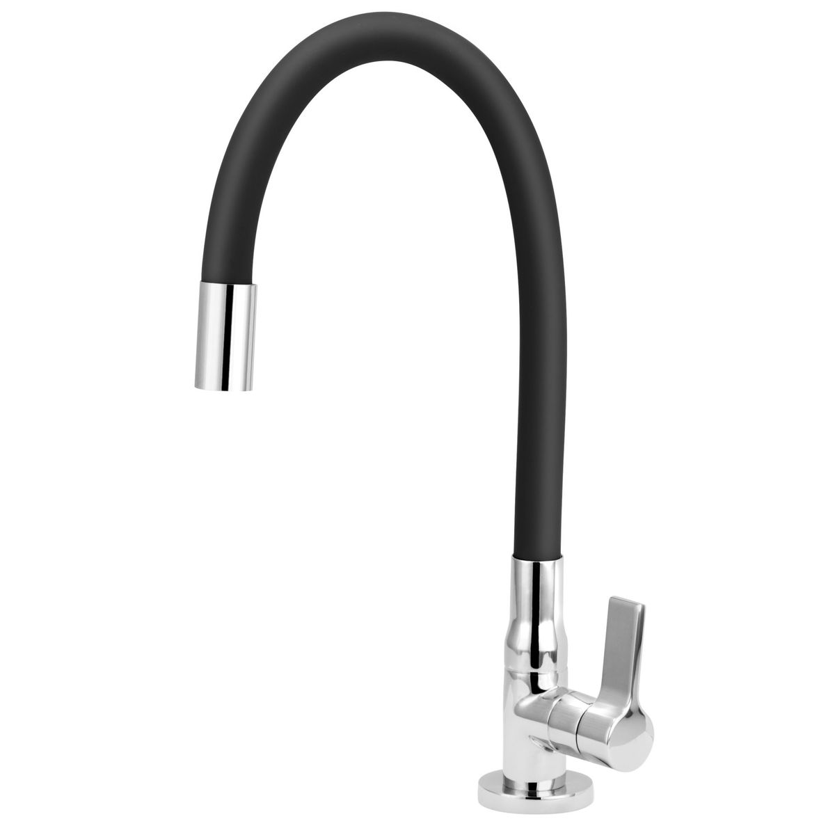 Torneira Cozinha Mesa Bica Flexível Preta C62, marca Sensi Dacqua - Foto Principal
