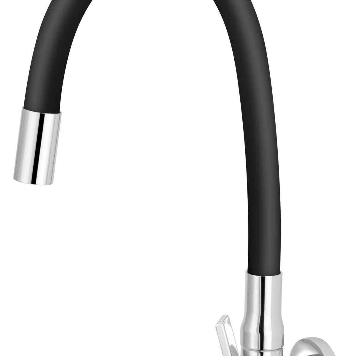 Torneira Cozinha Parede Bica Flexível Preta C62, marca Sensi Dacqua - Foto Principal