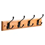 Cabideiro em Bambu com 4 Ganchos Just Home Collection