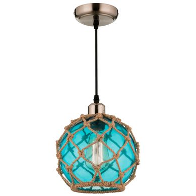 Luminria Pendente New Udine 1L E27 Azul Just Home Collection