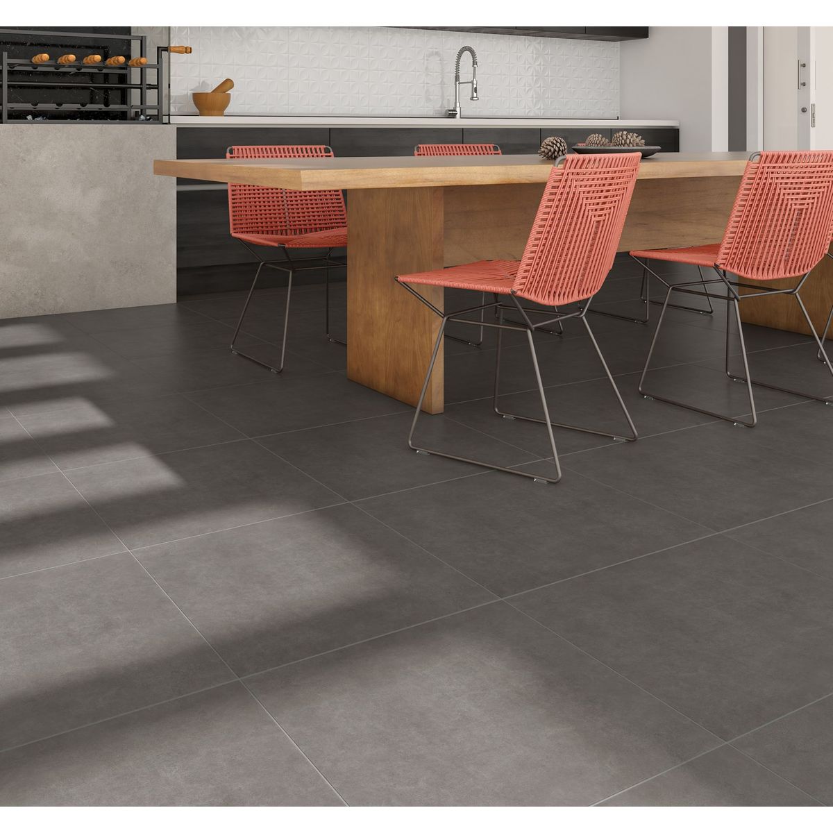 Piso Rt90087 Cinza Mate 56x56cm Caixa 2,27m² Incopisos, marca Incopisos - Foto Principal