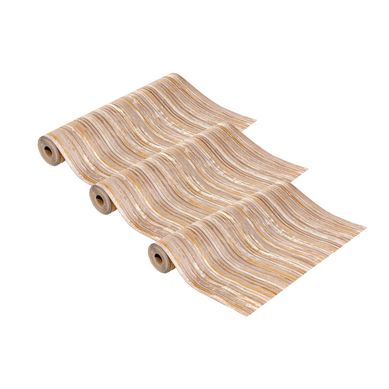 Kit com 3 Rolos Papel de Parede Castellani JY11608  53x1000cm Marrom