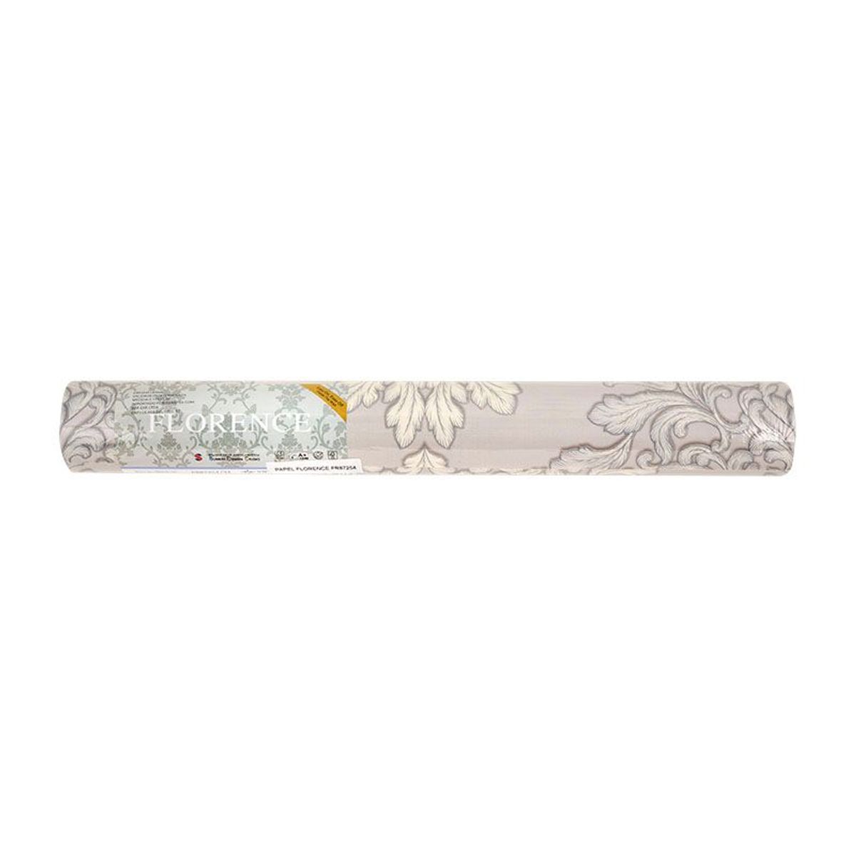 Papel de Parede Florence FR87254 53x1000 cm Cinza, marca Florence - Foto 2