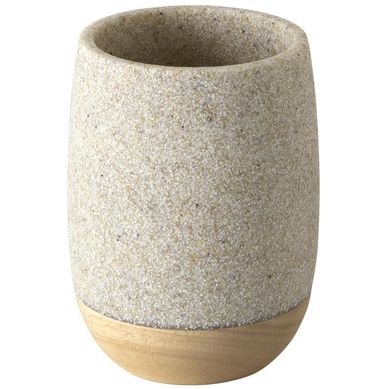 Porta Escova Resina Sully Sandstone Bege Homy