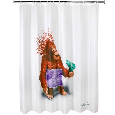 Cortina De Banho 12G Dryer Monkey Just Home Collection