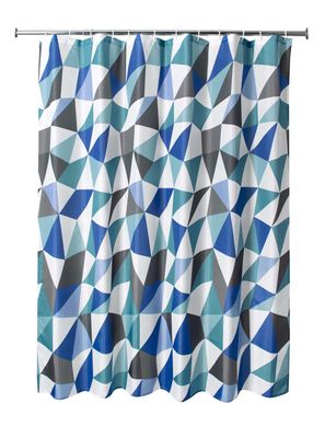 Cortina para Banheiro 12 G Graphic Just Home Collection