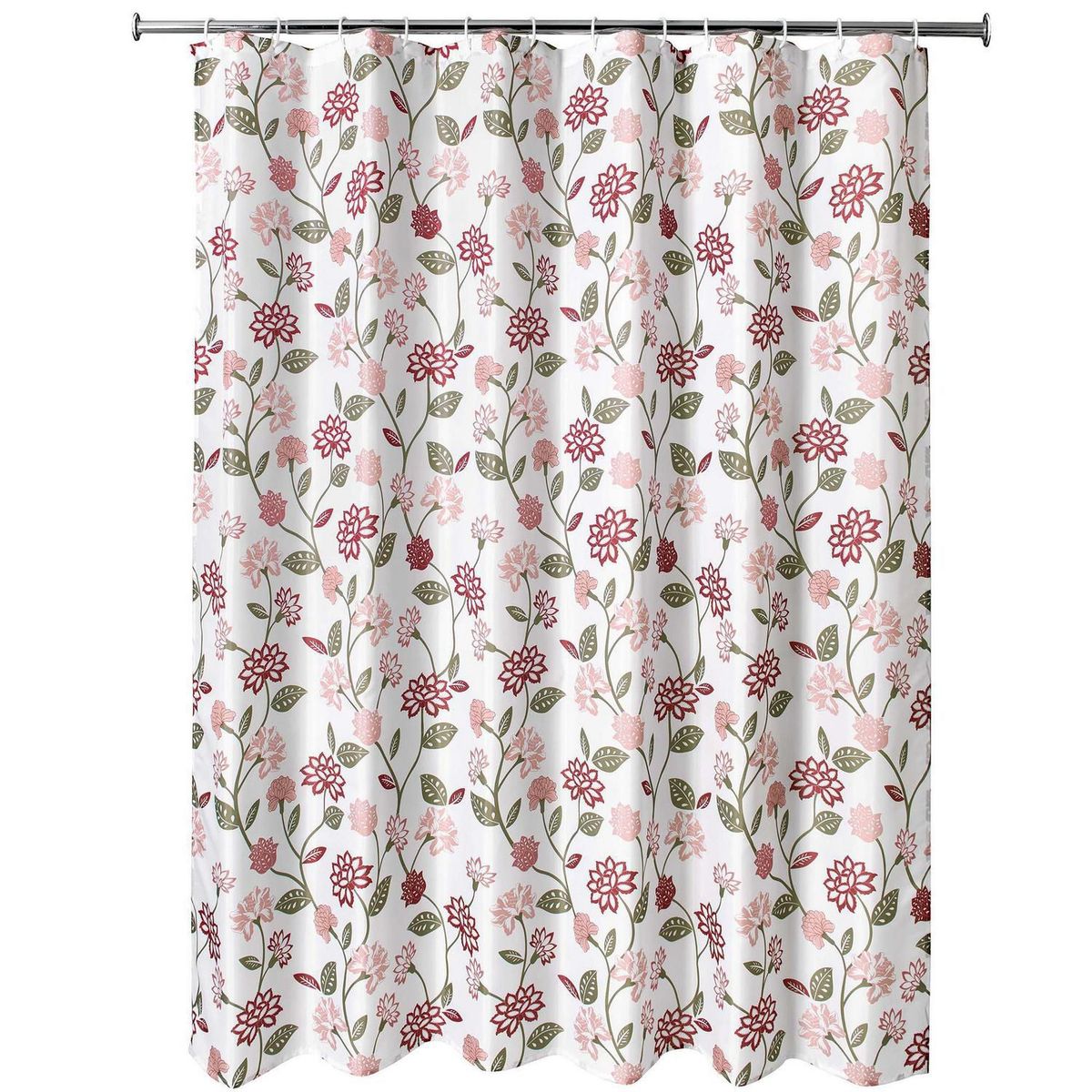 Cortina para Banheiro 12 G Flores Just Home Collection, marca Just Home Collection - Foto 2