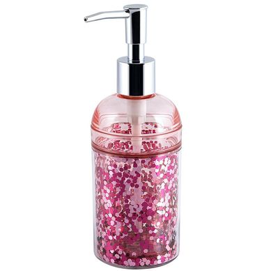 Porta Sabonete Lquido Plstico Pontos Rosa