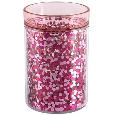 Porta Escova Plstico Pontos Rosa Just Home Collection