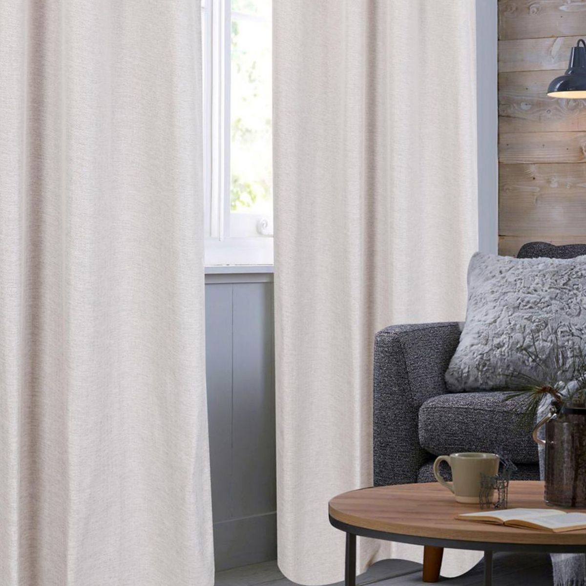 Cortina 1 Folha 220x140cm Blackout Polar Bege Just Home Collection, marca Just Home Collection - Foto 2