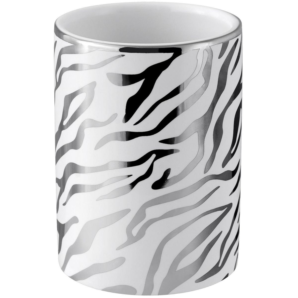 Porta Objetos de Banheiro em Cerâmica Zebra Just Home Collection, marca Homy - Foto Principal