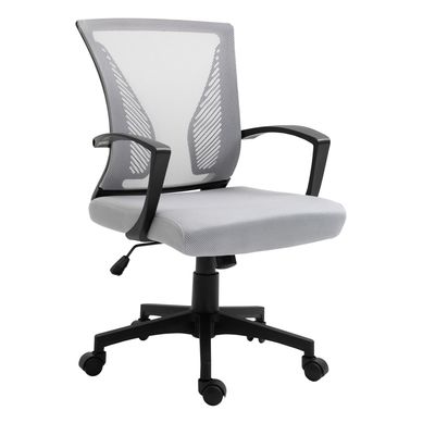 Cadeira de Escritrio com Tela Mesh Cinza