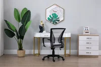 Cadeira de Escritório com Tela Mesh Cinza Just Home Collection