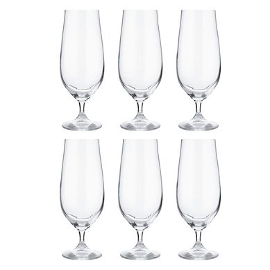 Kit com 6 Taas para Degustao de Cerveja Cristal Ecolgico Lyor Crystal Bohemia 380ml Coliseu
