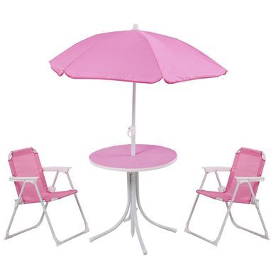 Conjunto Infantil Dobr�vel 4 Pe�as Metal Rosa Just Home Collection