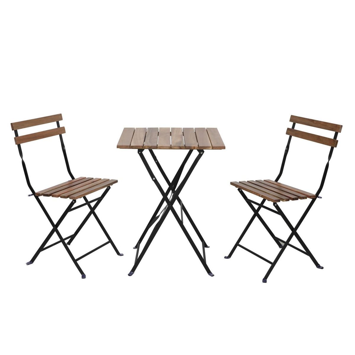Conjunto Varanda Arezzo 3 Peças Metal/Madeira Just Home Collection, marca Just Home Collection - Foto Principal