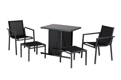 Conjunto Varanda Moscu 5 Peas Metal Preto Just Home Collection