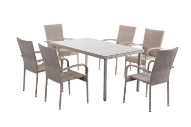 Conjunto de Jantar Pipa 7 Peas Ratan Pe Home Collection Garden
