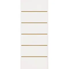 Folha de Porta Frisada Madeira Colmeia Branco 210x80x3,5cm Residence