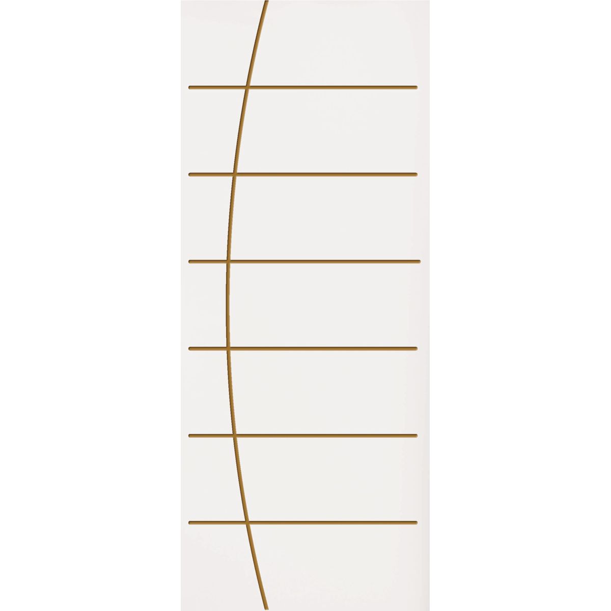 Folha de Porta Frisada Madeira Colmeia Branco 210x70x3,5cm Tivoli, marca Eucatex - Foto Principal
