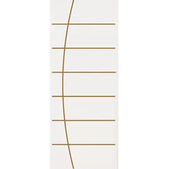 Folha de Porta Frisada Madeira Colmeia Branco 210x70x3,5cm Tivoli