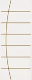 Folha de Porta Frisada Madeira Colmeia Branco 210x80x3,5cm Tivoli