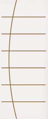 Folha de Porta Frisada Madeira Colmeia Branco 210x80x3,5cm Tivoli