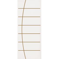 Folha de Porta Frisada Madeira Colmeia Branco 210x80x3,5cm Tivoli