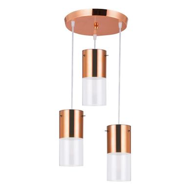 Pendente First Difusor Redondo 28Xh23Cm 1/2 Cobre 3 Luzes E27 (no inclusas)