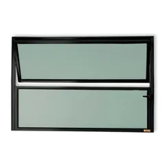 Janela Basculante Alumínio Preto 40x60x2,3cm Master