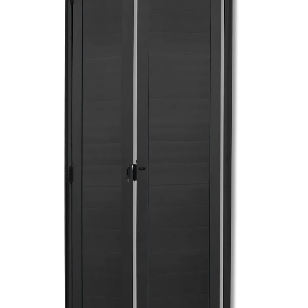 Porta Camarão Alumínio Preto 2 Folhas Esquerda 210x70x4,6cm L.25, marca Brimak - Foto Principal