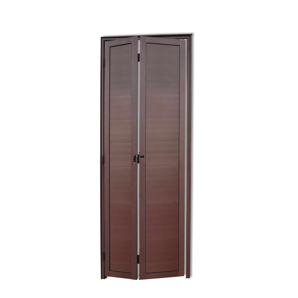 Porta Camarão Alumínio Corten 2 Folhas Direita 210x70x4,6cm L.25, marca Brimak - Foto Principal