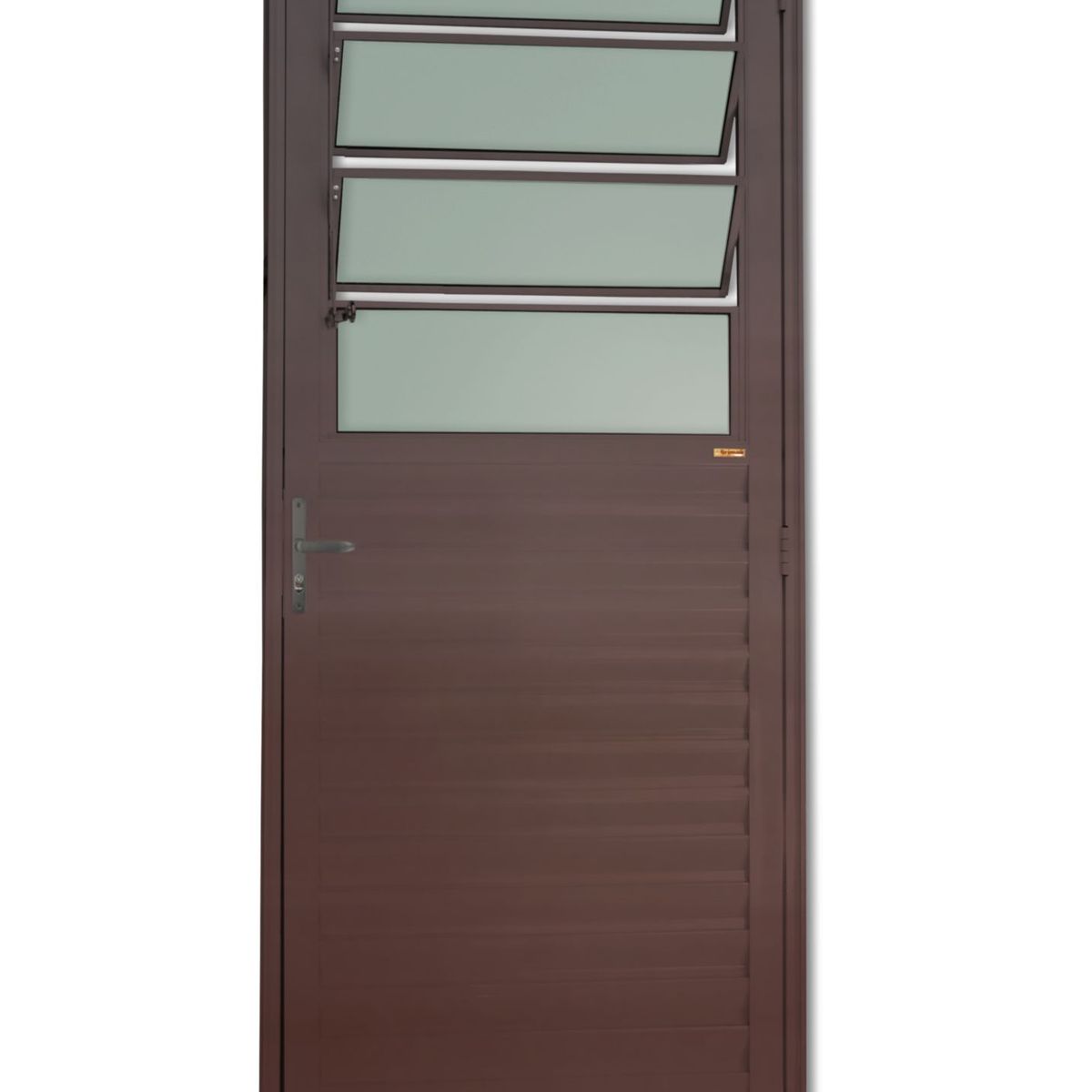 Porta Basculante Alumínio Corten Esquerda 210x80x4,6cm L.25, marca Brimak - Foto Principal
