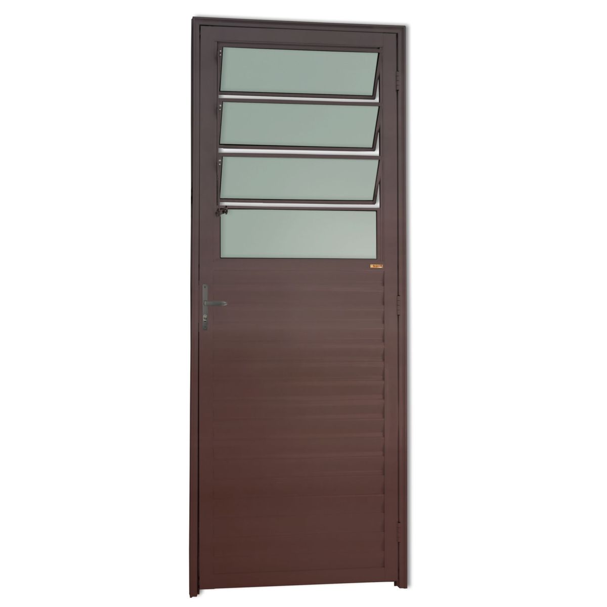Porta Basculante Alumínio Corten Esquerda 210x80x4,6cm L.25, marca Brimak - Foto Principal