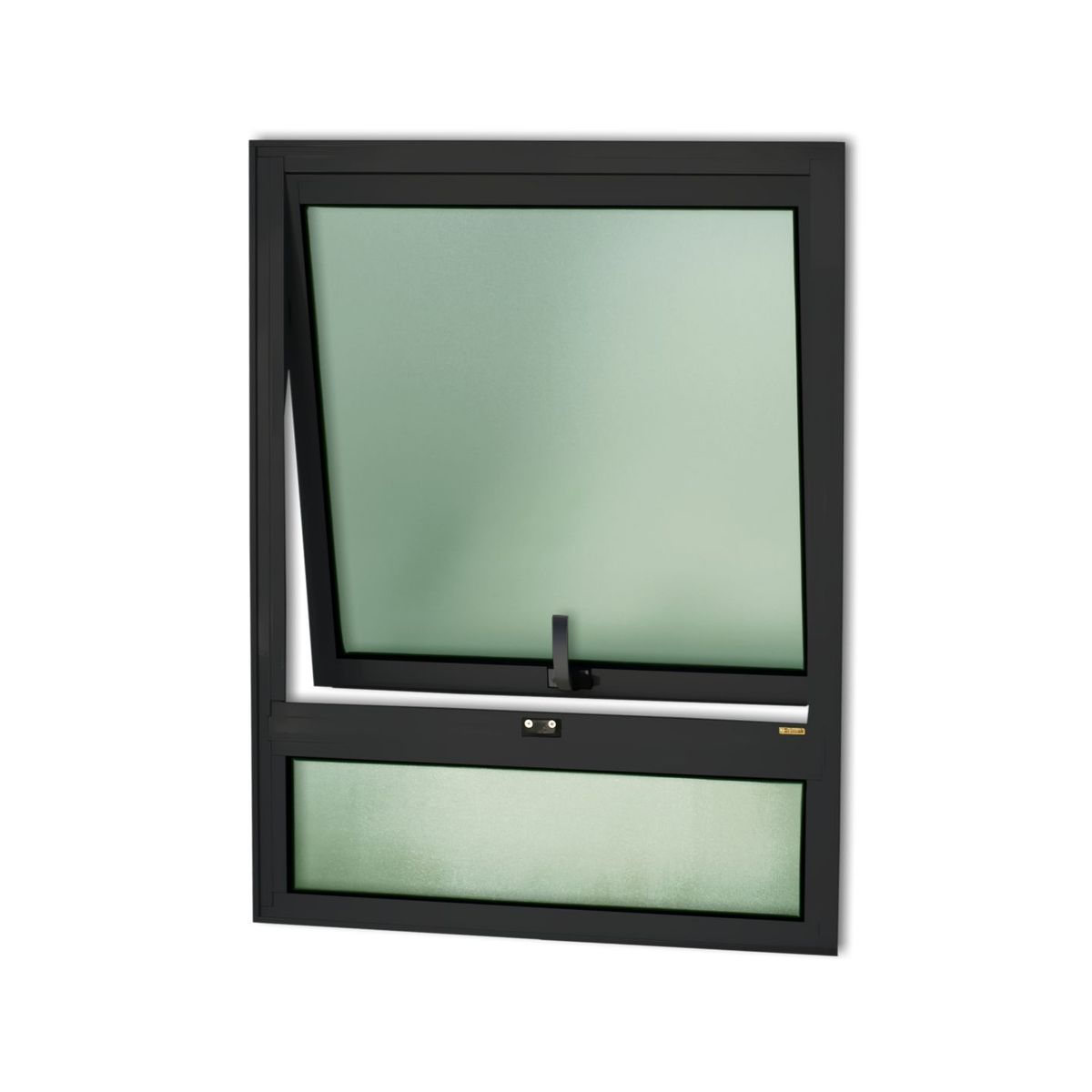 Janela Maxim-ar com bandeira Alumínio Preto 80x60x3cm Confort, marca Brimak - Foto 2