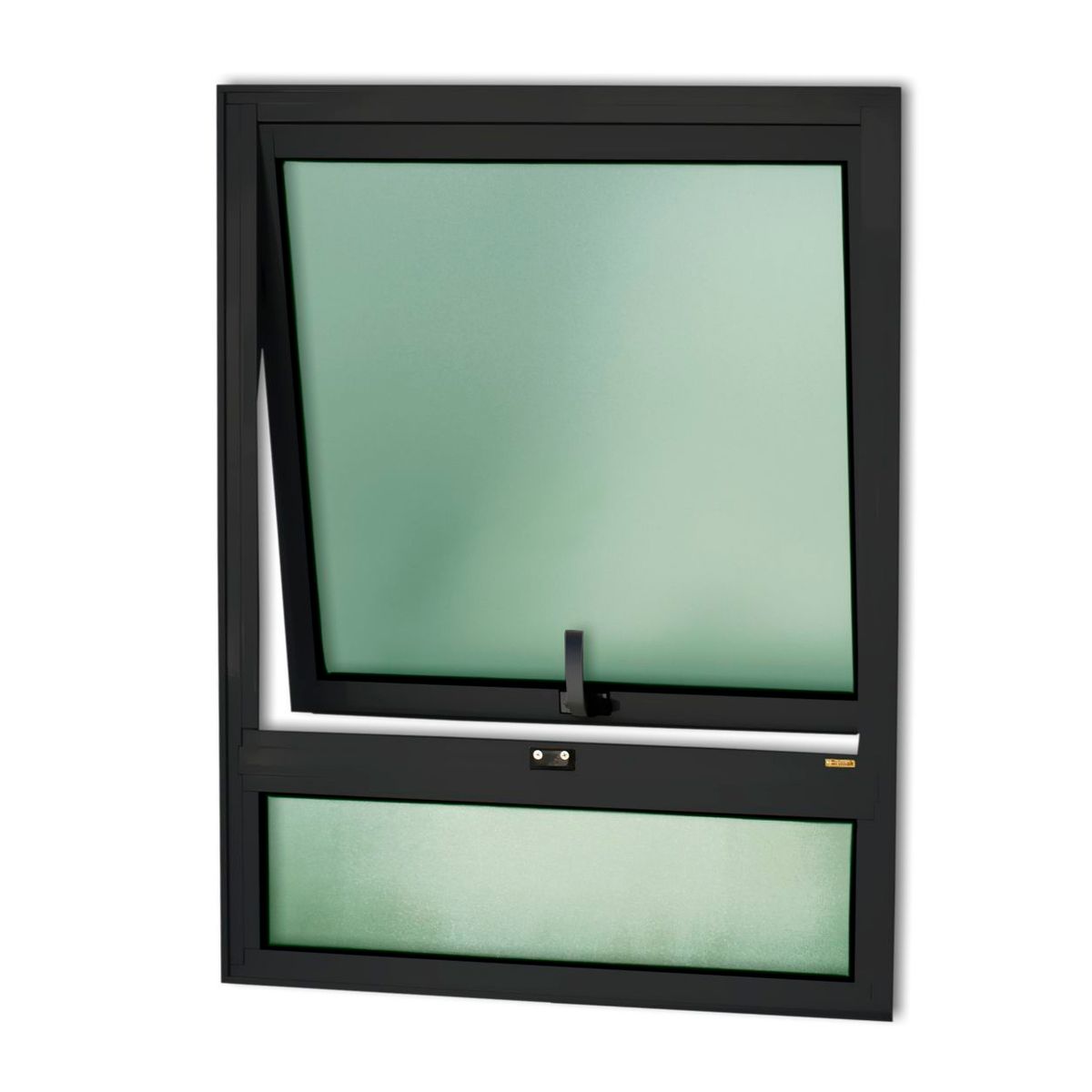 Janela Maxim-ar com bandeira Alumínio Preto 80x60x3cm Confort, marca Brimak - Foto Principal