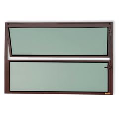 Janela Basculante Alumínio Corten 40x80x2,3cm Master
