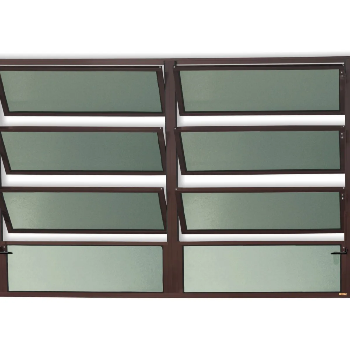 Janela Basculante 6 Basc Alumínio Corten 80x200x2,5cm Plus, marca Brimak - Foto Principal