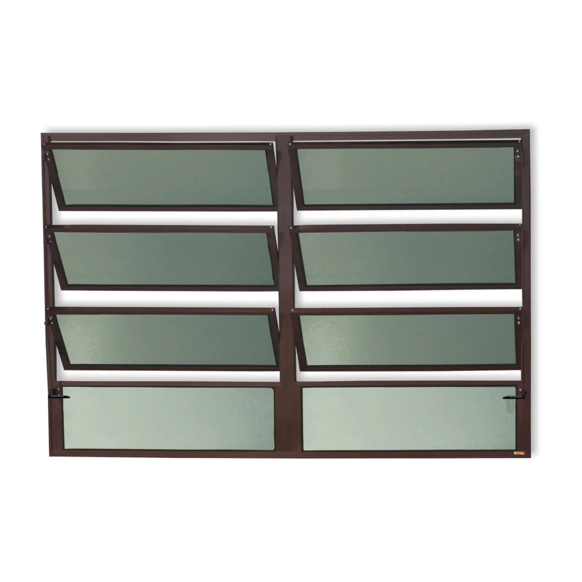 Janela Basculante 6 Basc Alumínio Corten 80x200x2,5cm Plus, marca Brimak - Foto Principal
