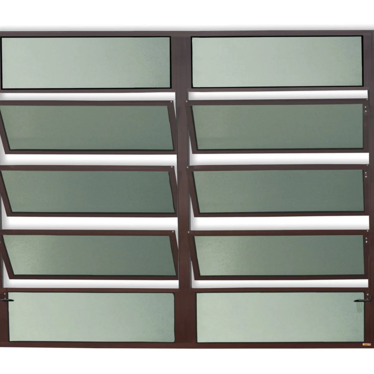 Janela Basculante 6 Basc Alumínio Corten 100x200x2,5cm Plus, marca Brimak - Foto Principal
