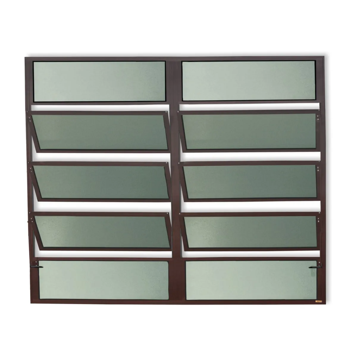 Janela Basculante 6 Basc Alumínio Corten 100x200x2,5cm Plus, marca Brimak - Foto Principal