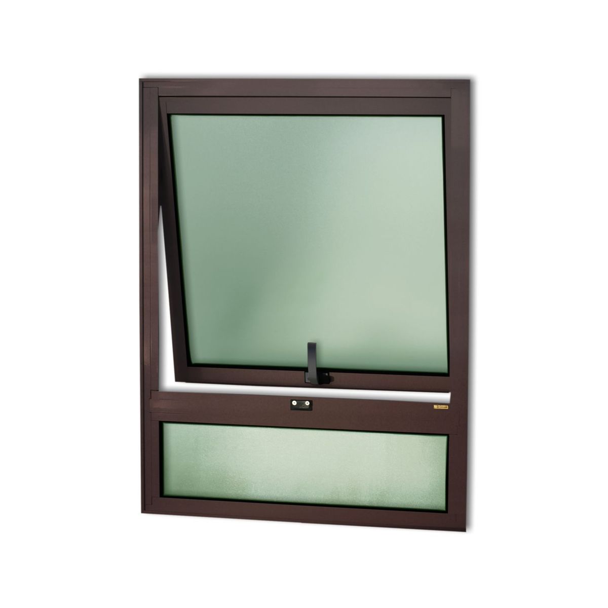 Janela Maxim-ar com bandeira Alumínio Corten 80x60x3cm Confort, marca Brimak - Foto 2