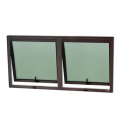 Janela Maxim-ar Duplo Alumínio Corten 60x120x3cm Confort