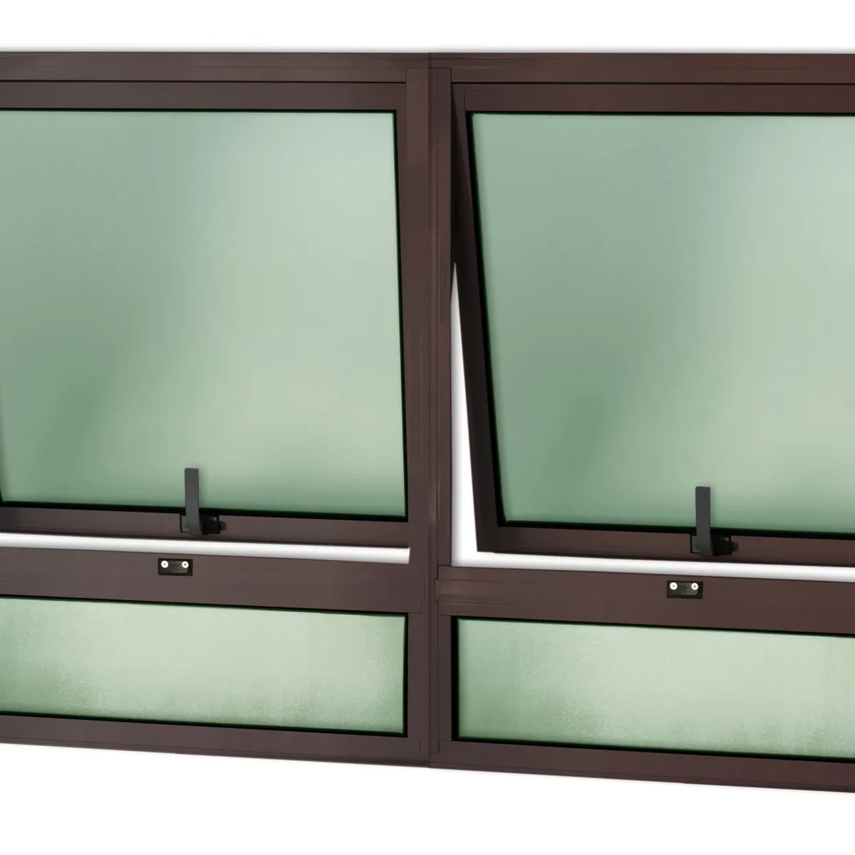 Janela Maxim-ar Duplo c/Band Alumínio Corten 80x120x3cm Confort, marca Brimak - Foto Principal