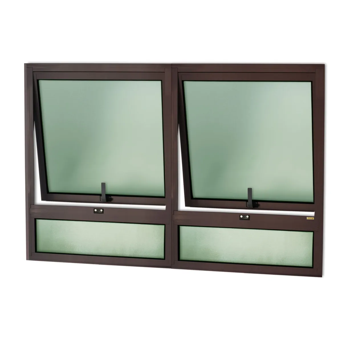 Janela Maxim-ar Duplo c/Band Alumínio Corten 80x120x3cm Confort, marca Brimak - Foto Principal